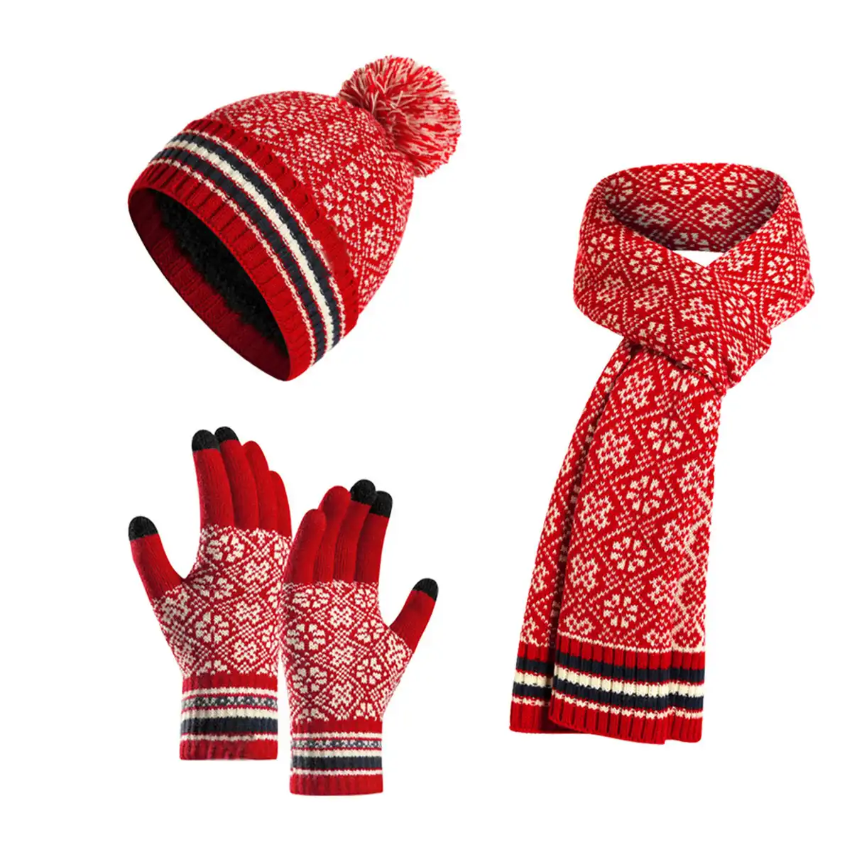 Winter Knit Accessories Trio alternate product angle