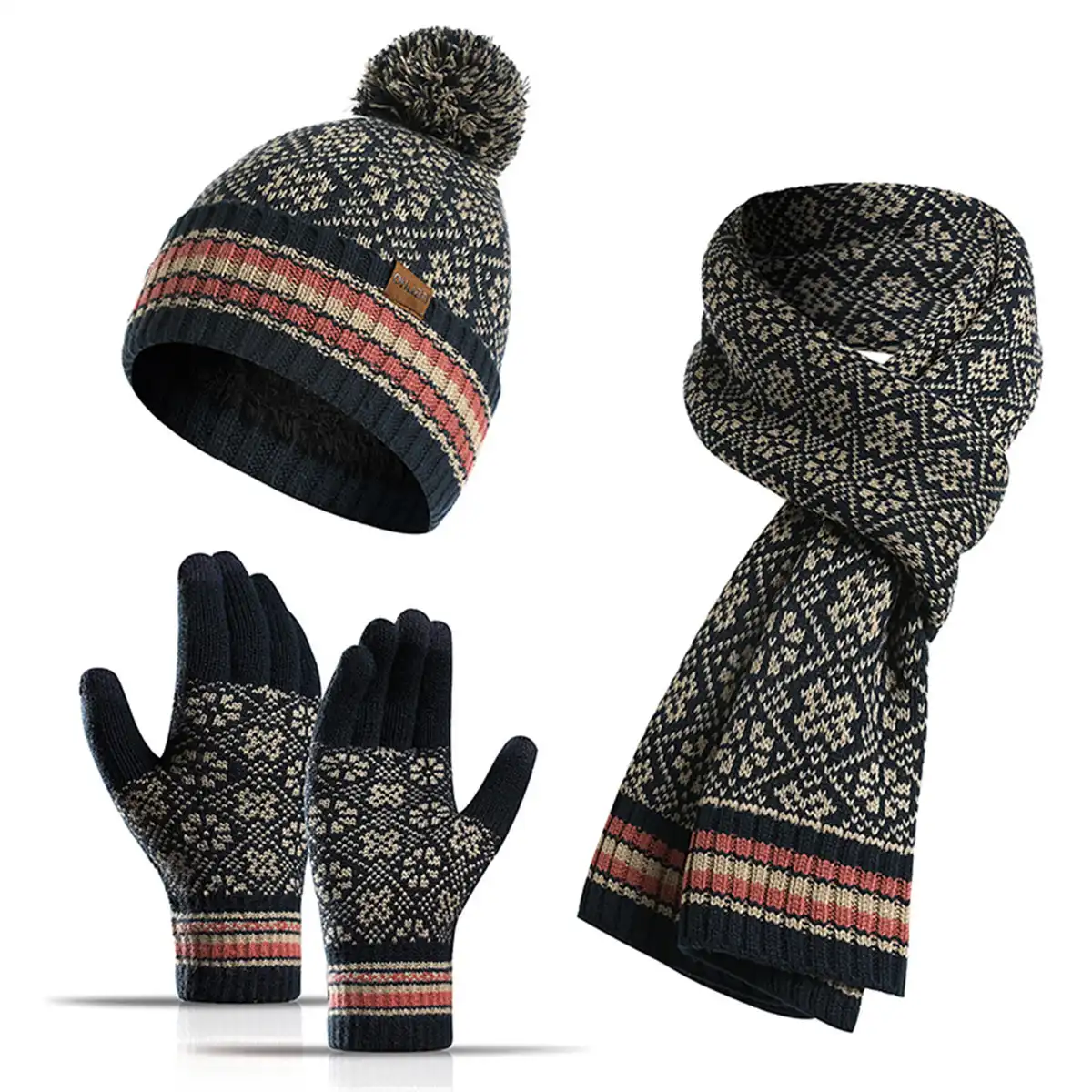 Winter Knit Accessories Trio product close-up