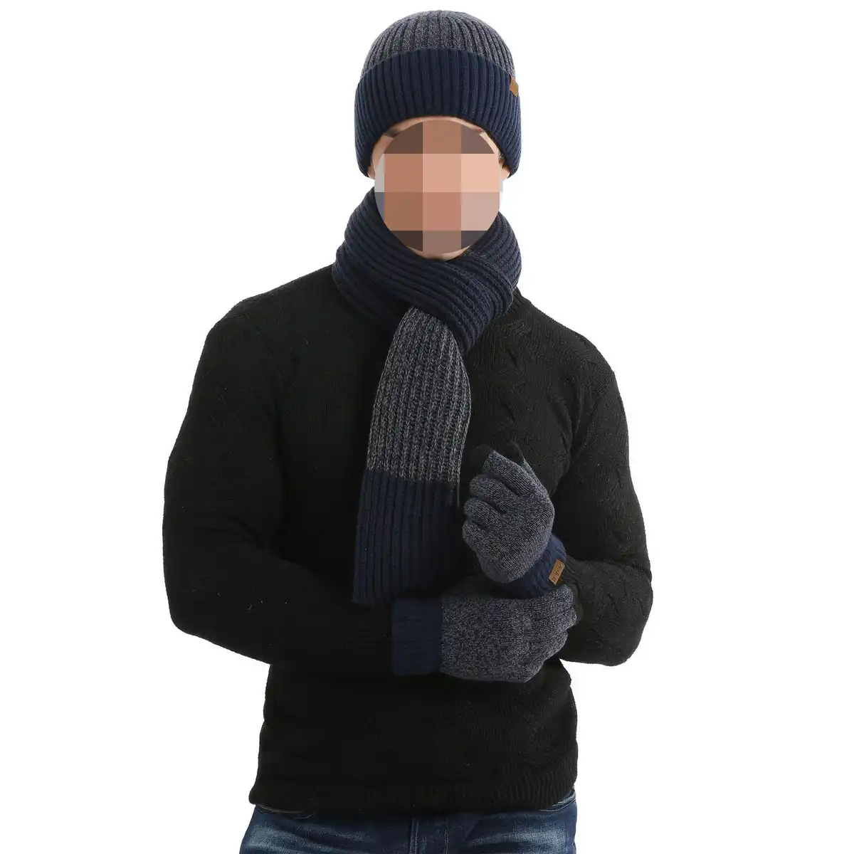 Cozy Winter Knit Accessories Trio additional product view