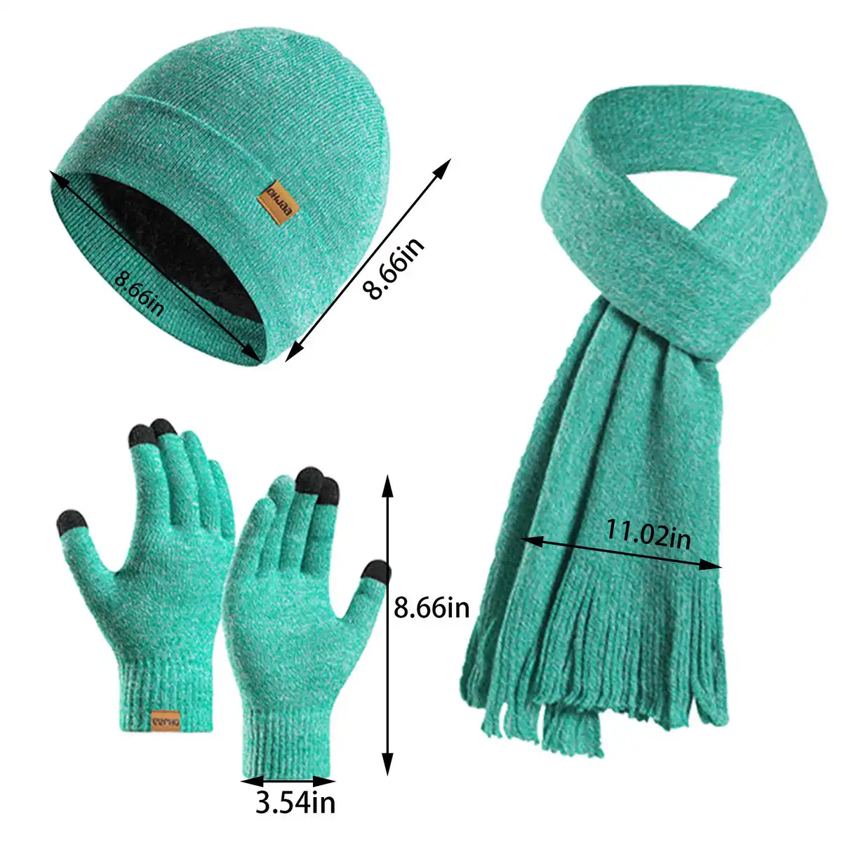 Cozy Knit Winter Accessories Trio product detail view