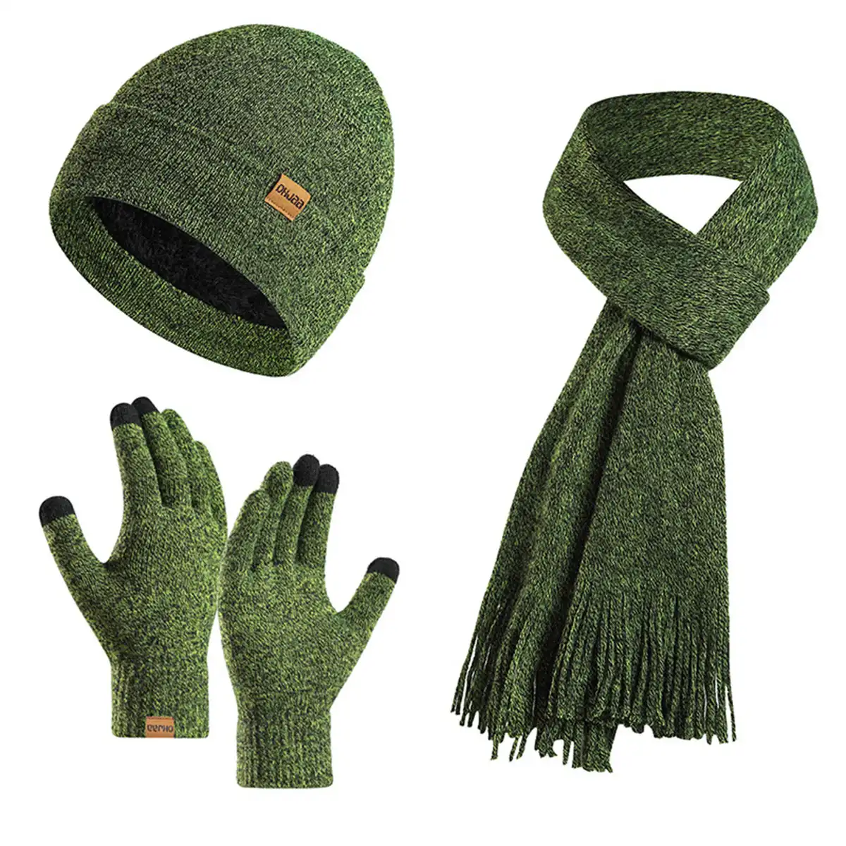 Cozy Knit Winter Accessories Trio product close-up
