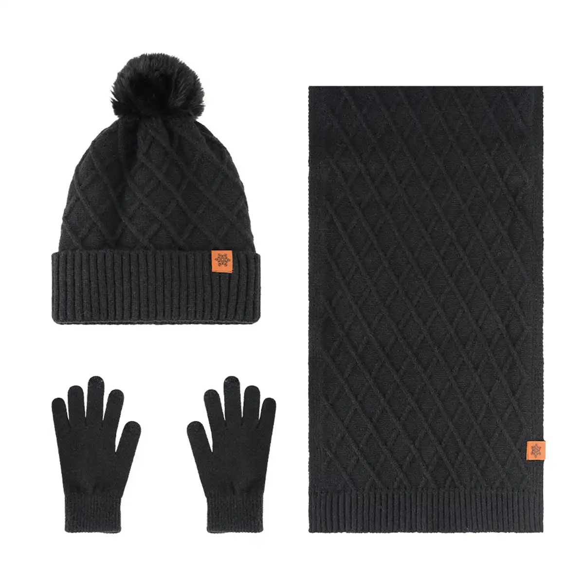 Cozy Alpaca Winter Accessories Trio additional product view