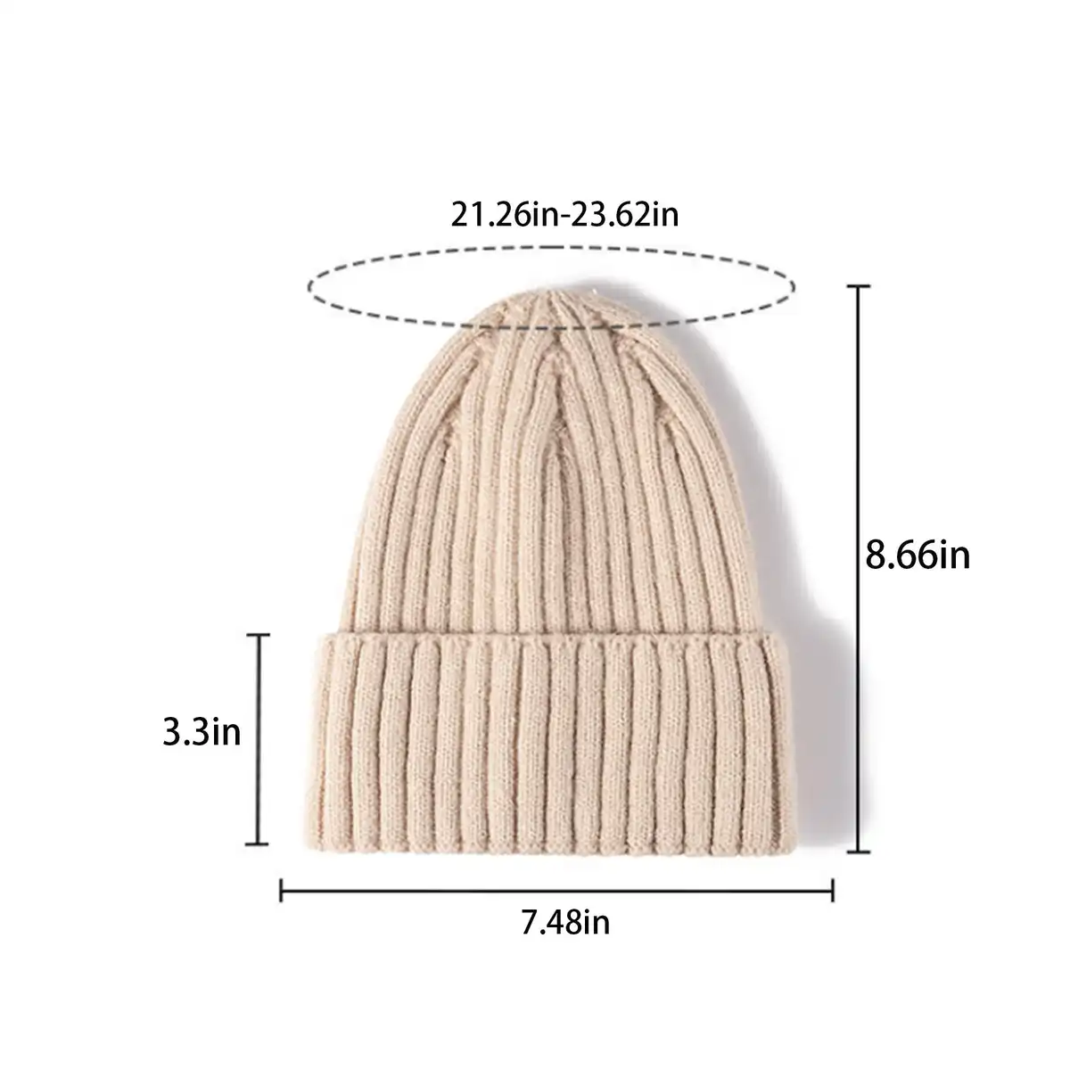 Cozy Stretch Knit Beanie for All Seasons product detail view