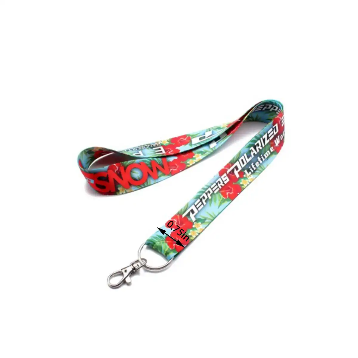 Vibrant Polyester Lanyards with Attachments product detail view