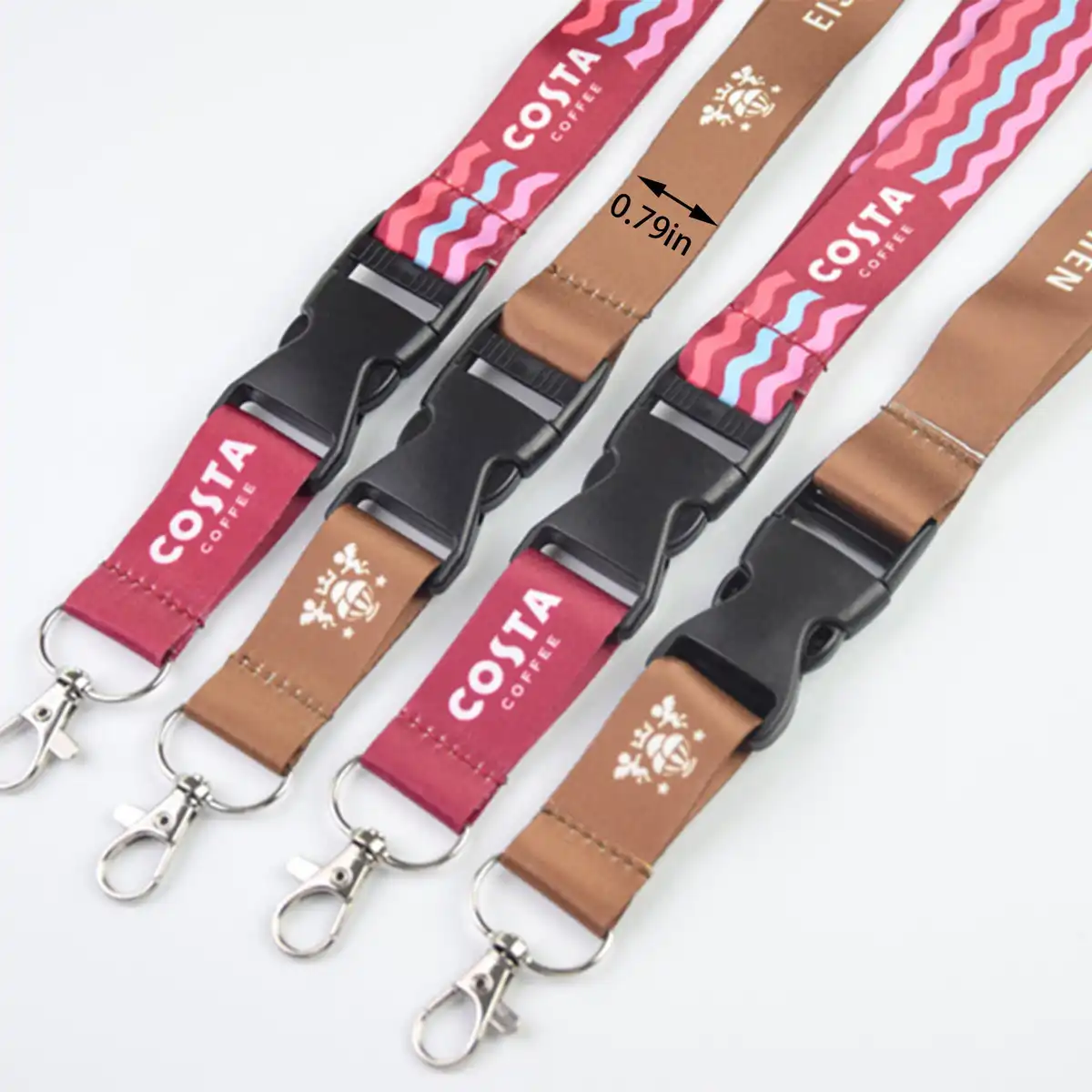 Vibrant Badge Holder Lanyard product detail view