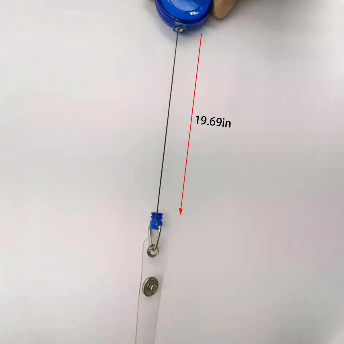 Retractable Badge Reel with Steel Clip product detail view