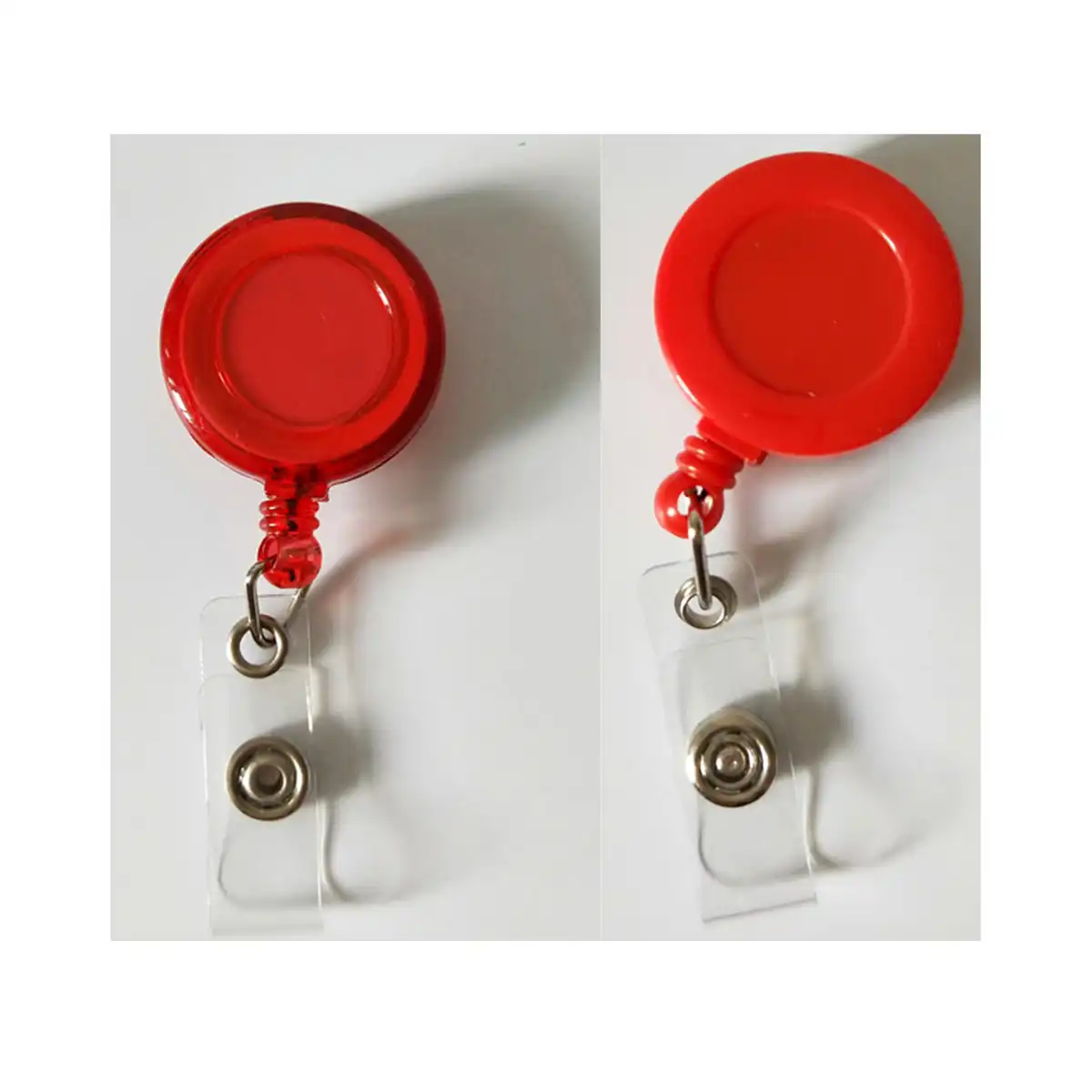 Retractable Badge Reel with Steel Clip product close-up