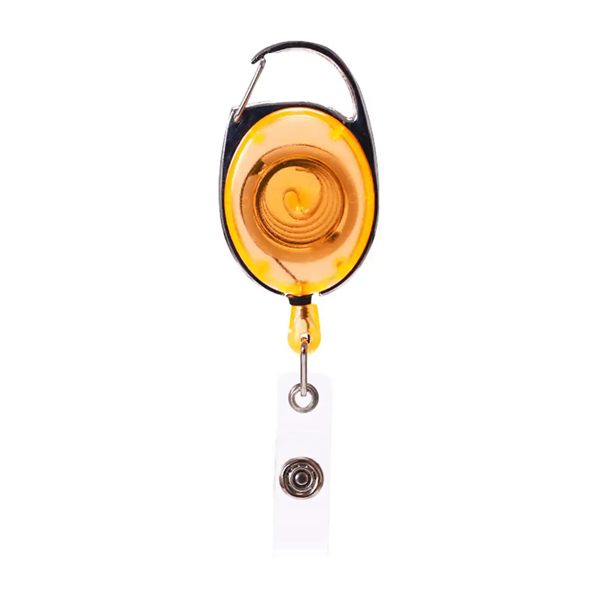 Retractable ID Badge Carabiner Clip alternate product angle
