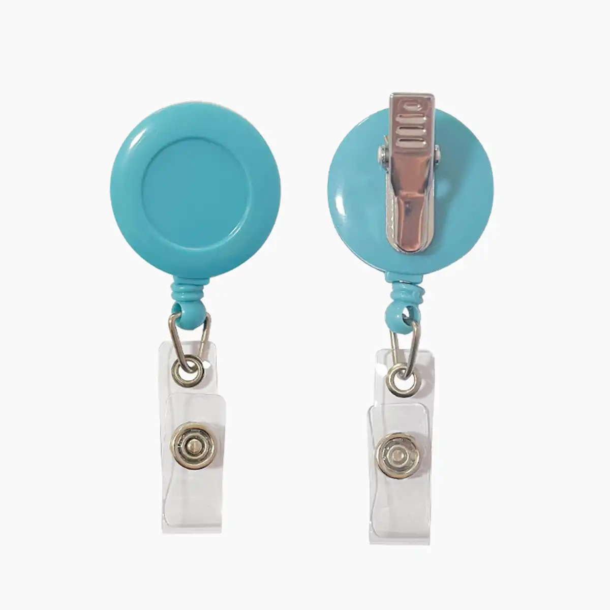 Retractable Badge Holder Alligator Clip product close-up