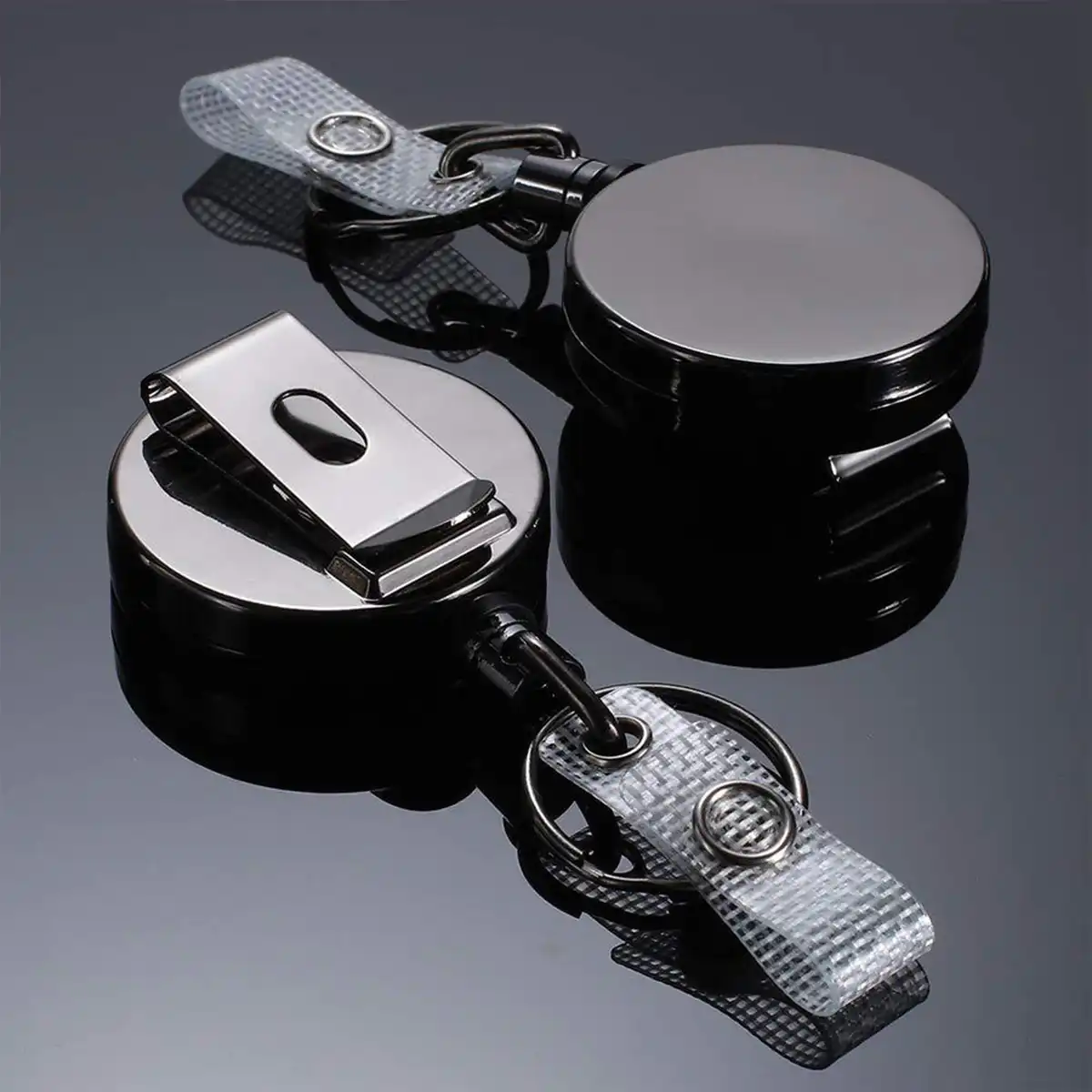 Stainless Steel Retractable Badge Reel Clip product detail view
