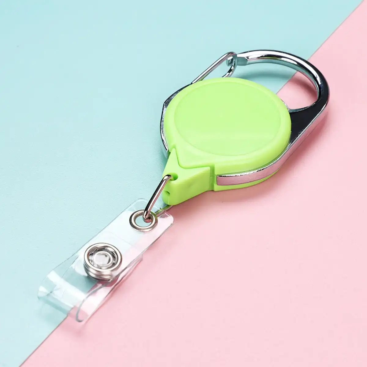 No Twist Retractable Badge Reel product close-up