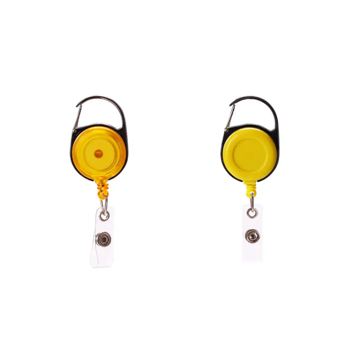 Retractable Transparent Badge Holder Clip product close-up