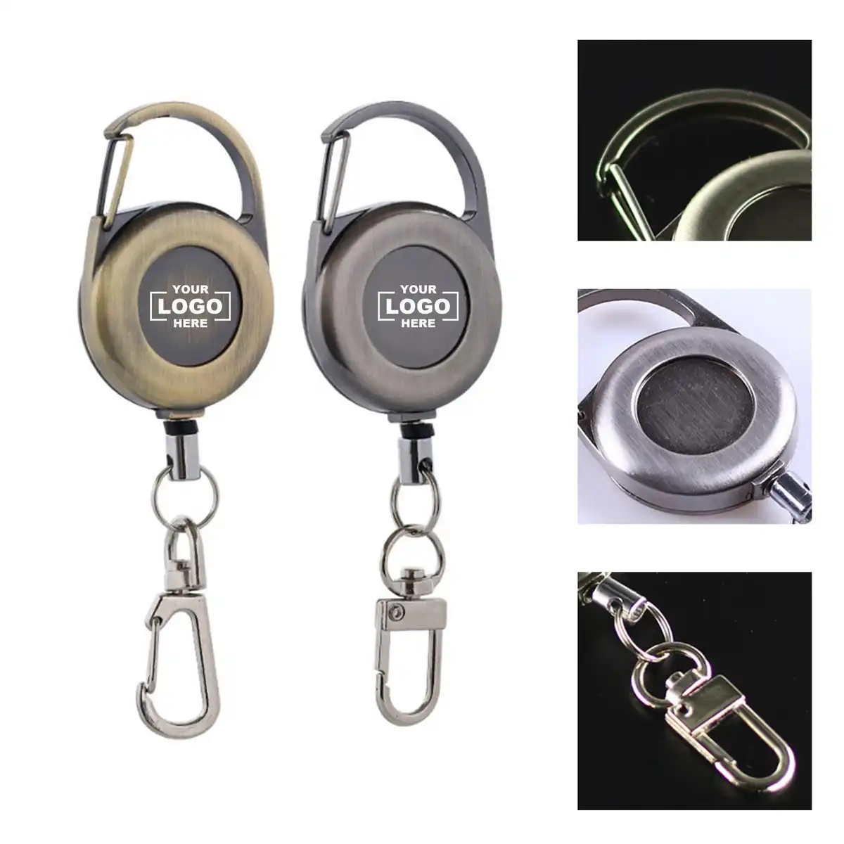 Retractable Zinc Alloy Badge Reel