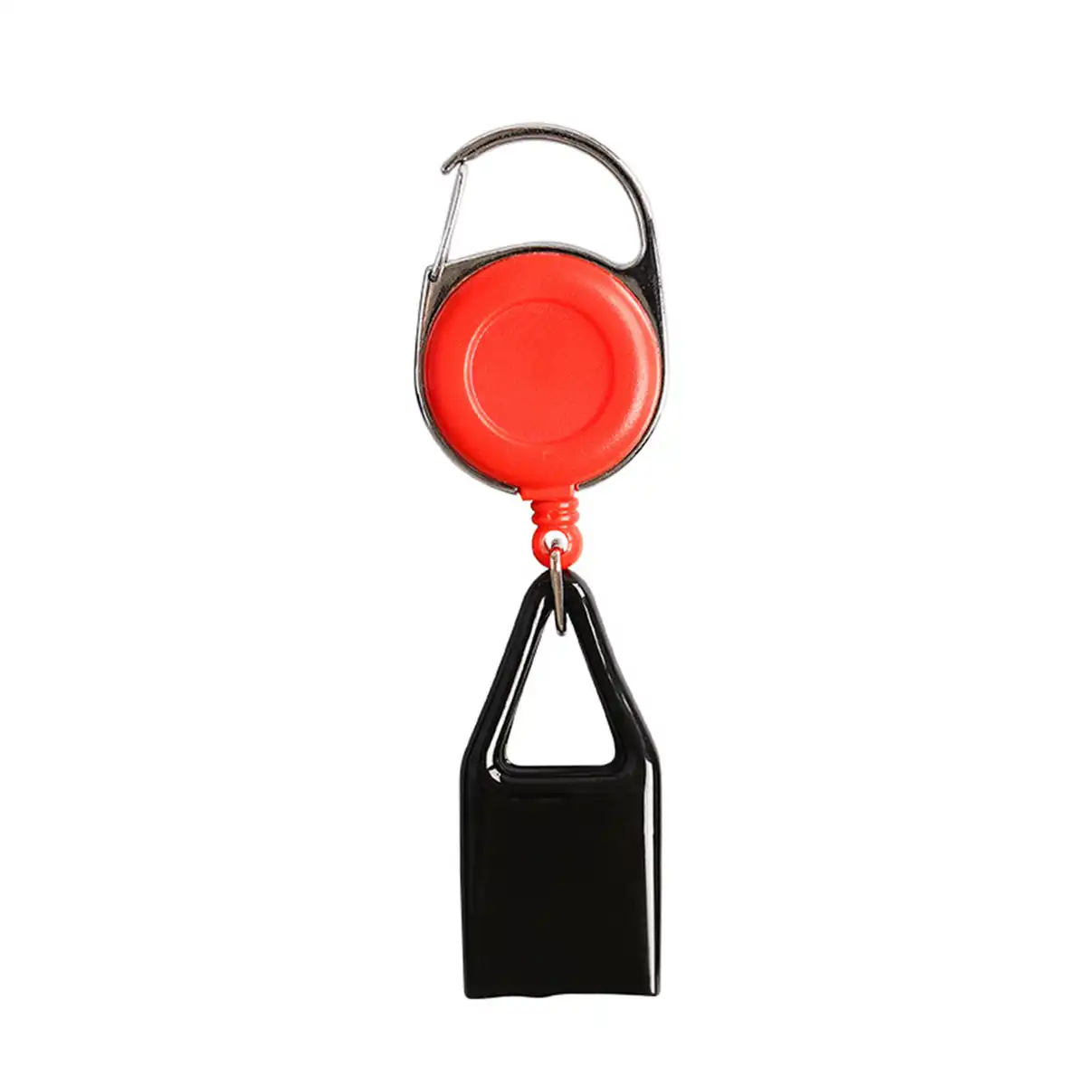 Retractable Badge Reel Carabiner Clip alternate product angle