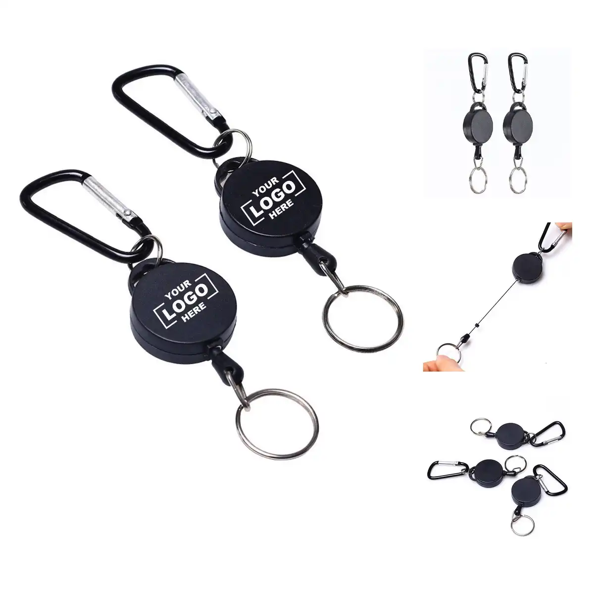 Retractable Badge Reel with Carabiner