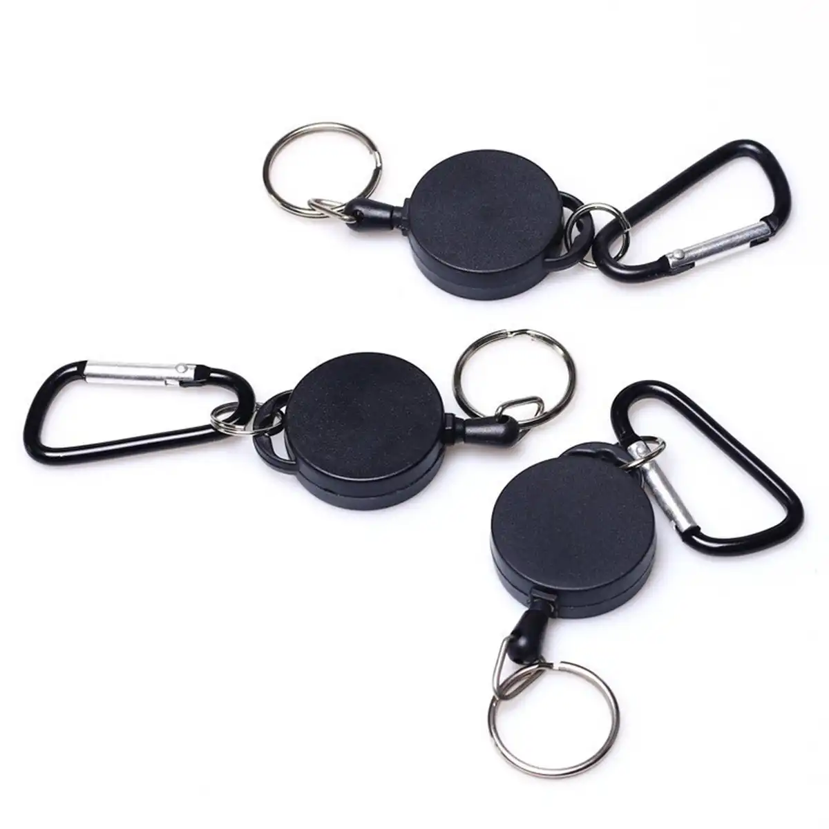 Retractable Badge Reel with Carabiner product detail view