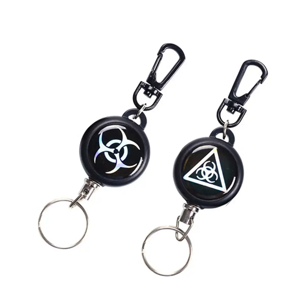 Retractable Badge Reel with Carabiner Clip alternate product angle