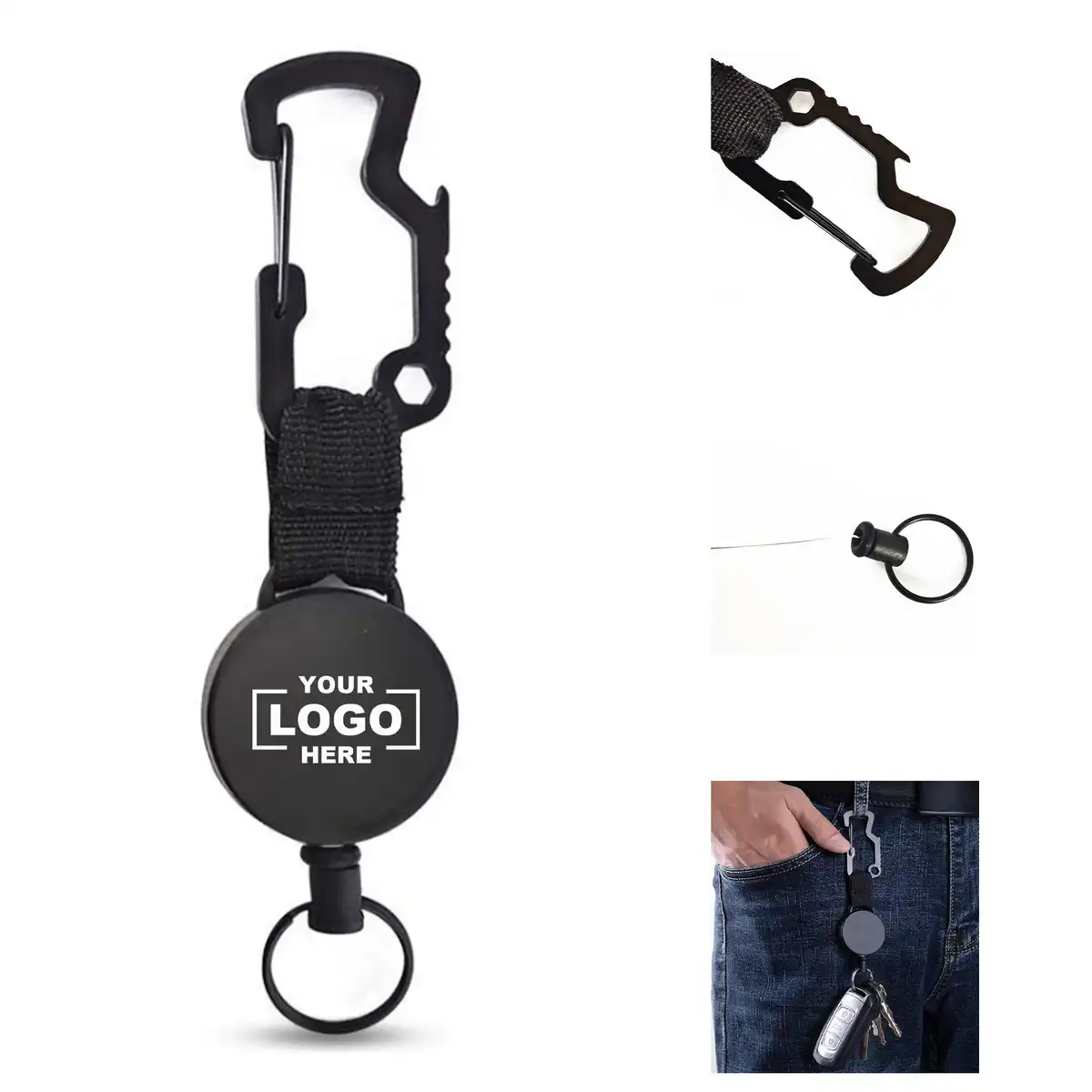 Stainless Steel Retractable Badge Reel Clip 681