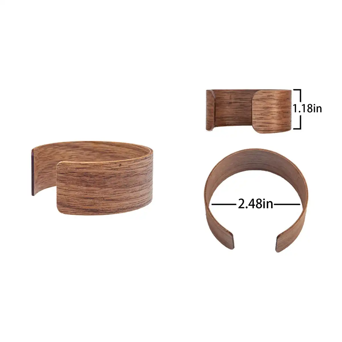 Walnut Cup Sleeve Heat Resistant product detail view