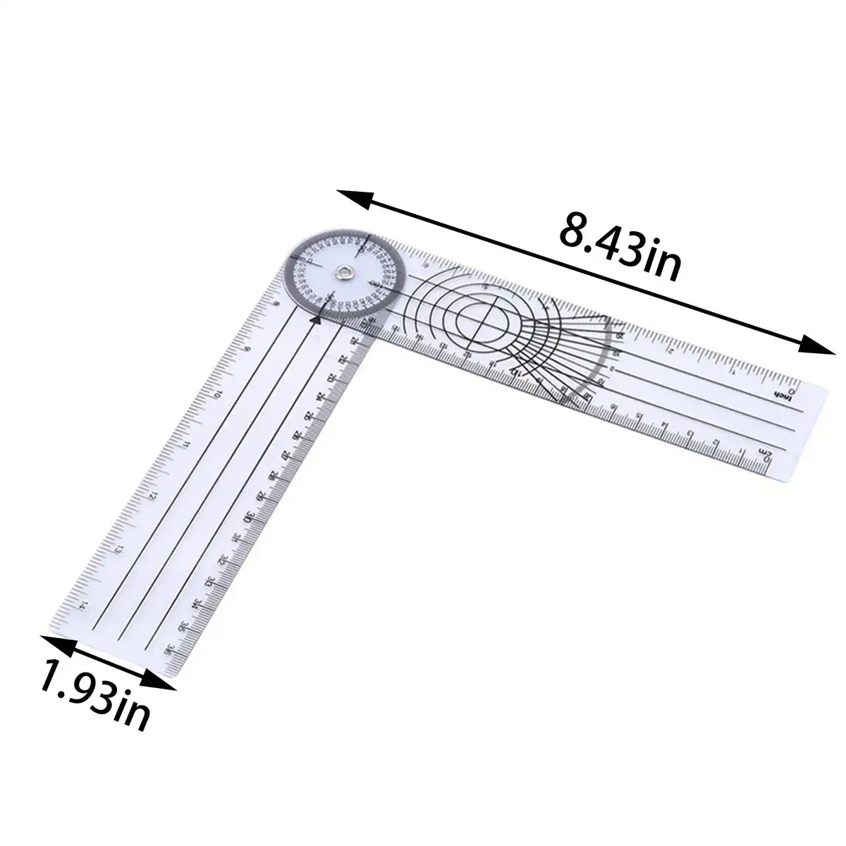 Clear Angle Finder Ruler product detail view