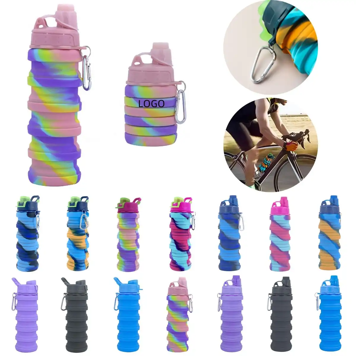 16oz Collapsible Silicone Travel Cup