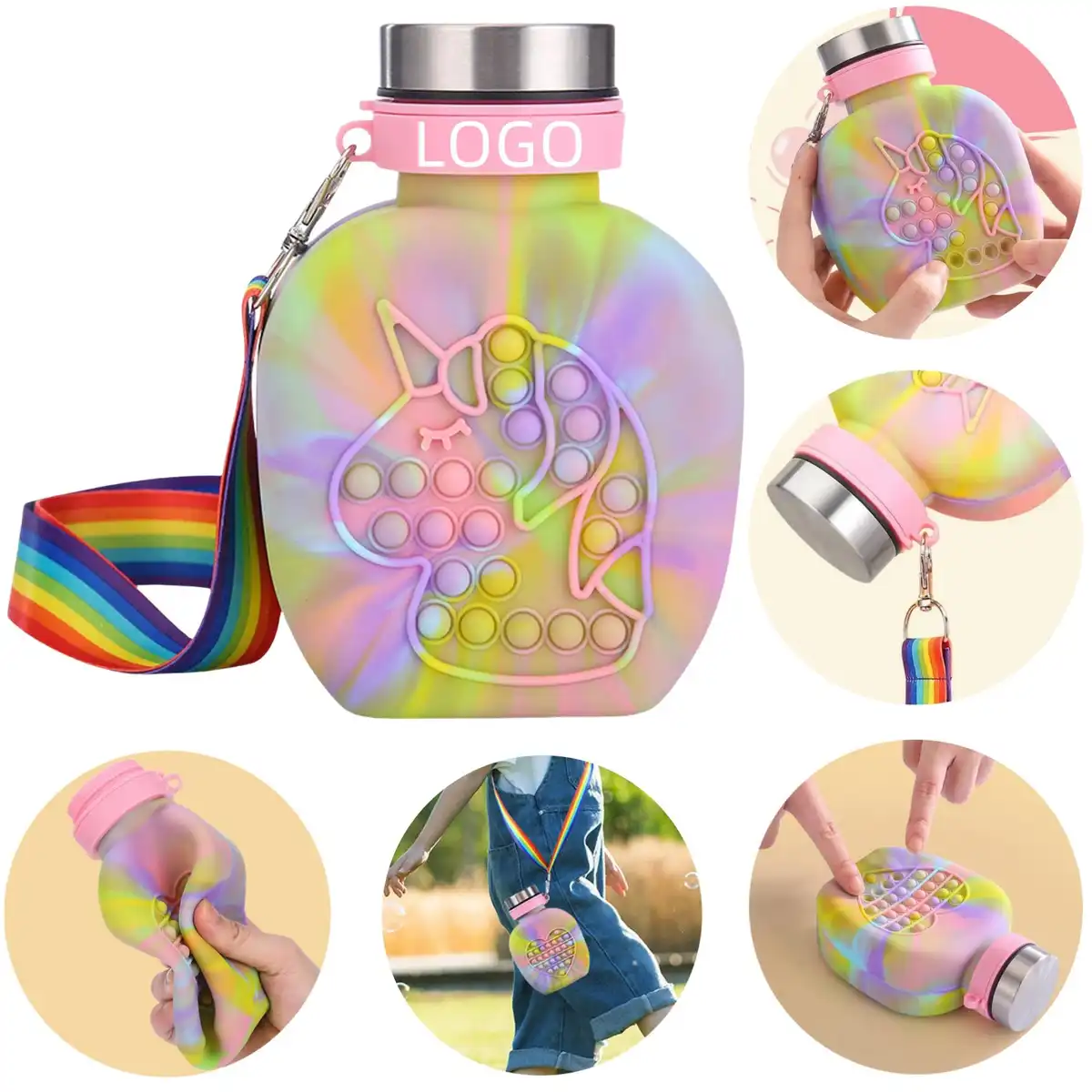 Collapsible Silicone Travel Bottle