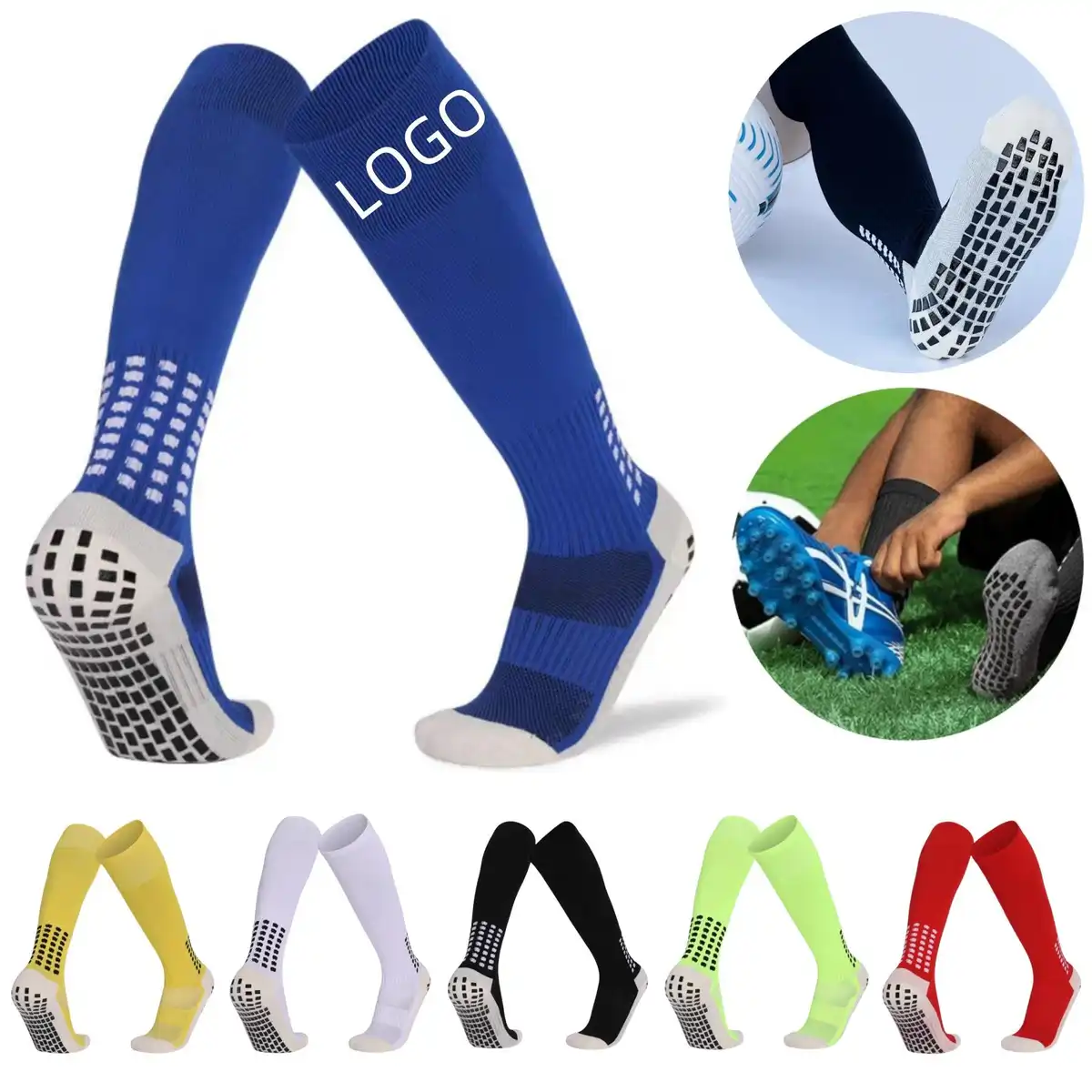 Grippy Anti Slip Athletic Socks