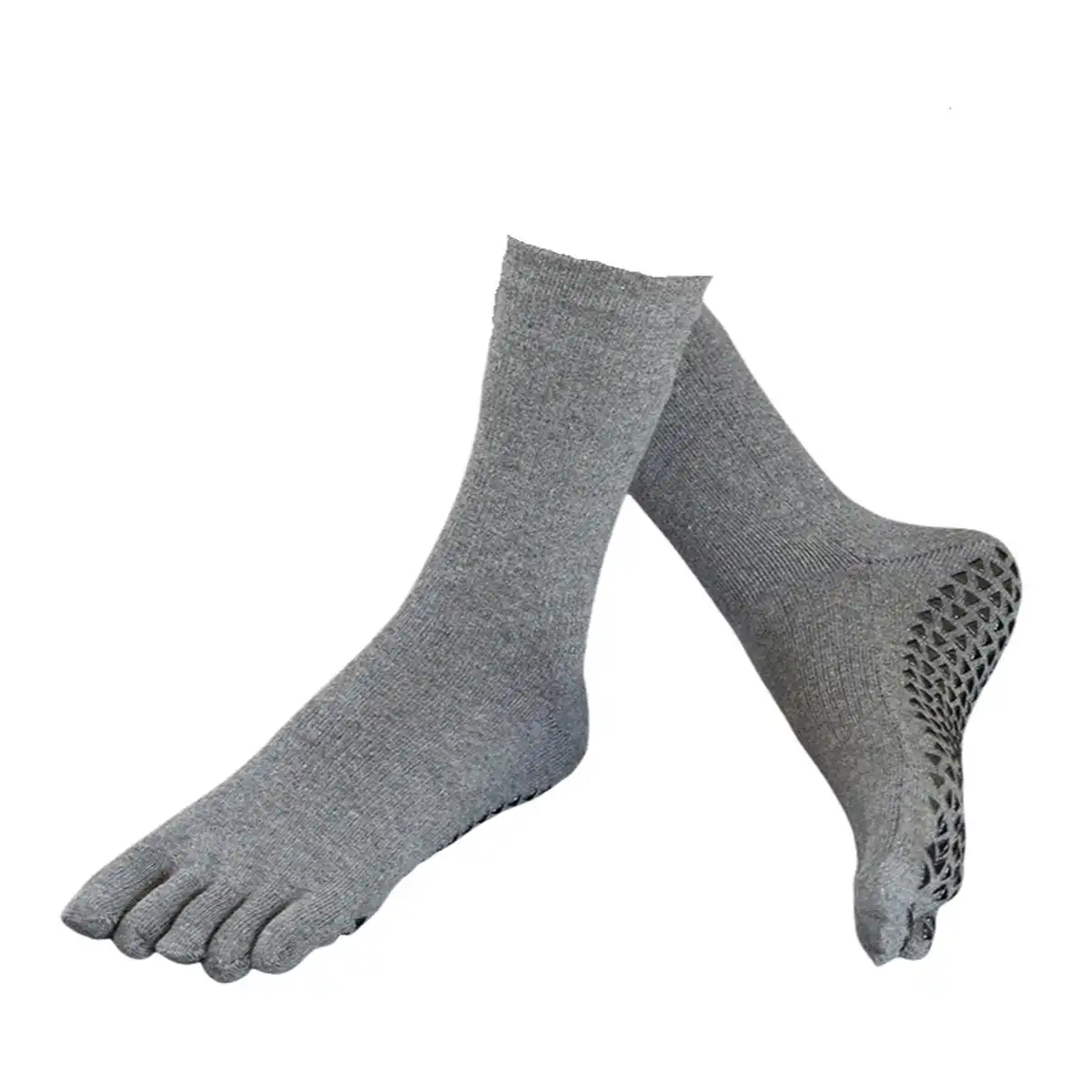 Grip Five Toe Yoga Socks product with accessories