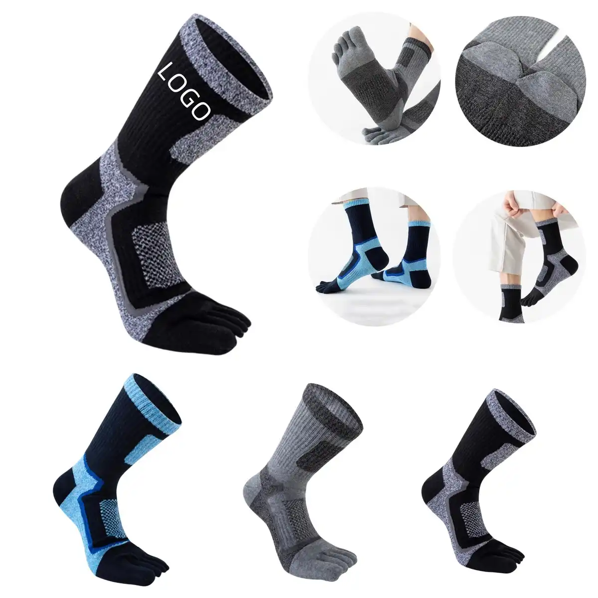 Five Toe Running Socks