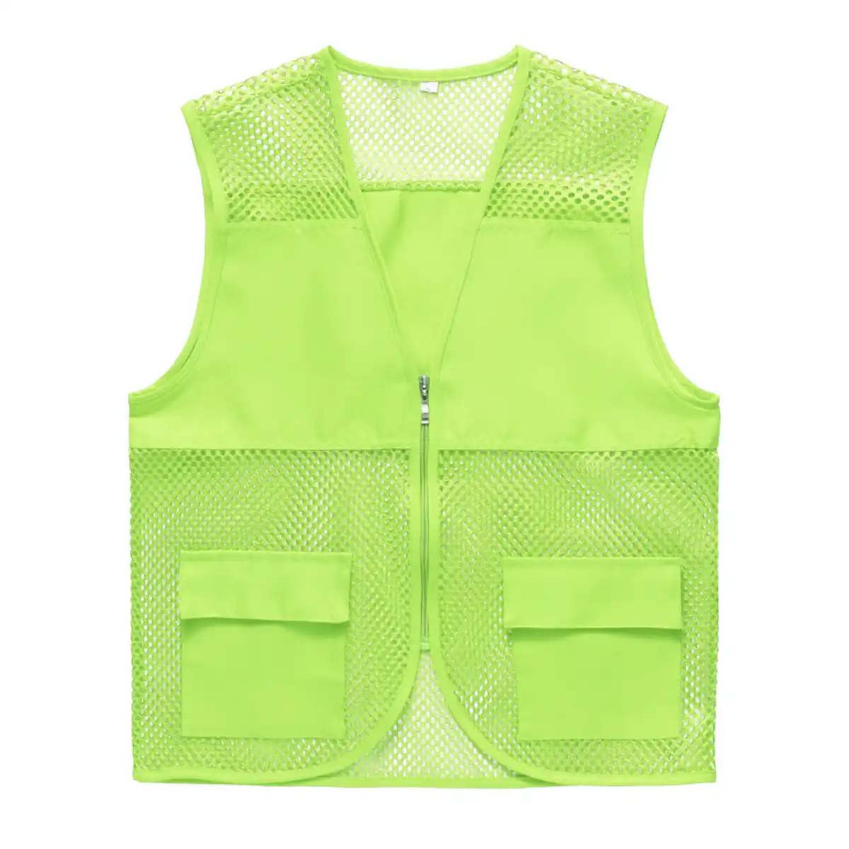Breathable Mesh Fishing Vest custom logo imprint view