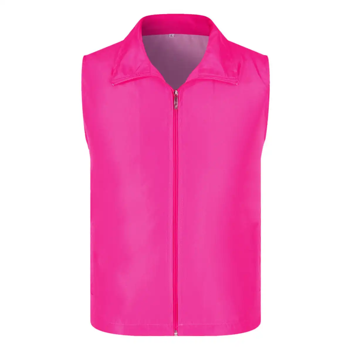 Unisex Lightweight Work Vest custom logo imprint view
