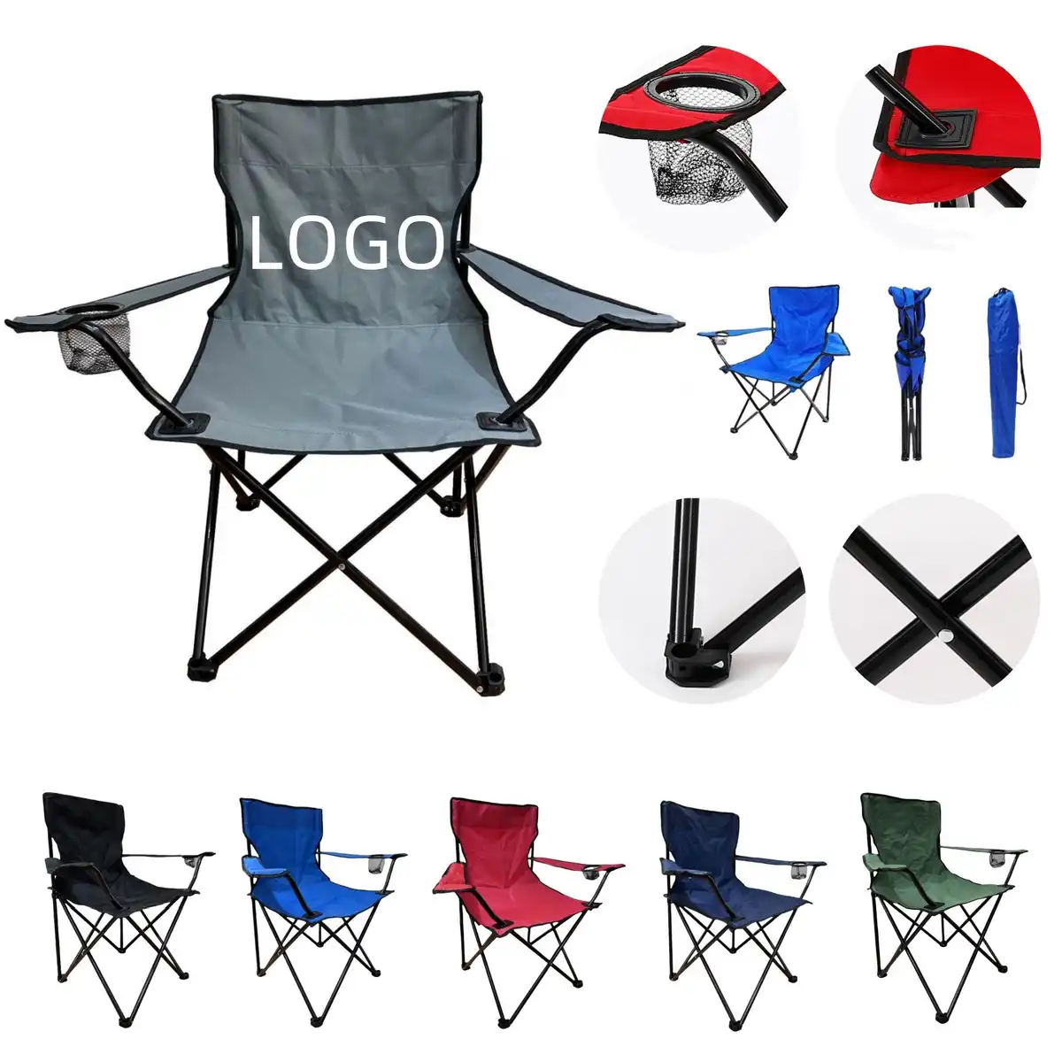 Portable Folding Chair with Carry Bag