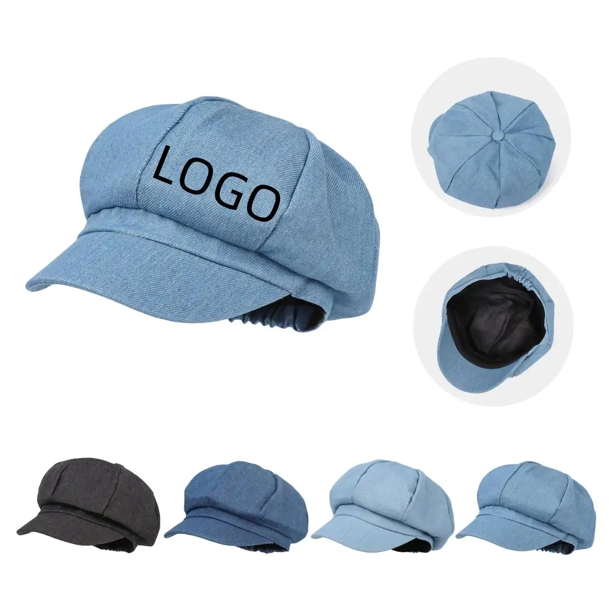 Octagonal Sun Hat Polyester