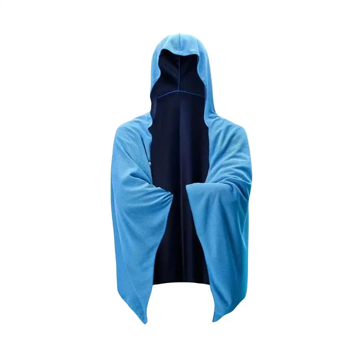 Quick Dry Microfiber Poncho Towel product in use