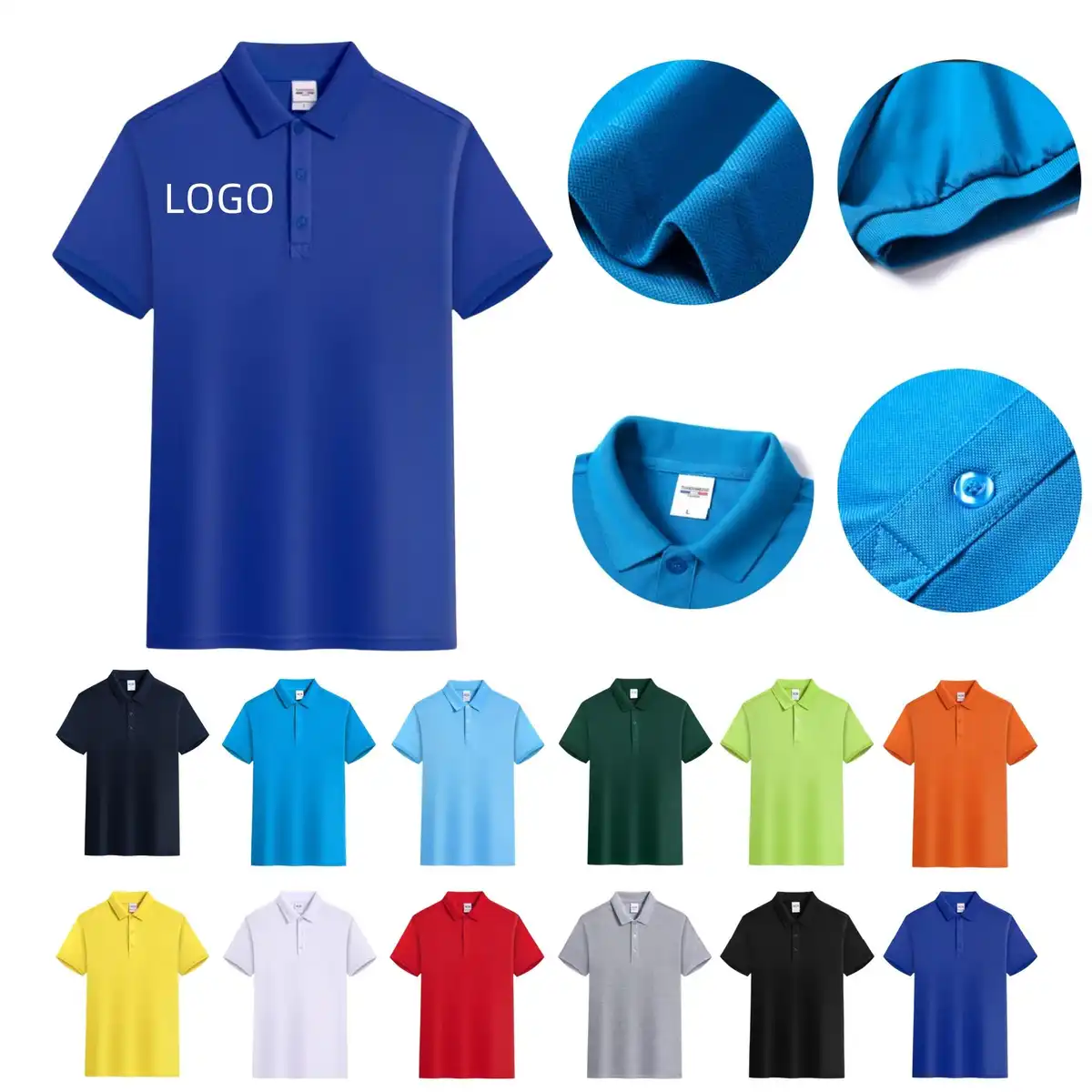 Breathable Cotton Polo Shirt
