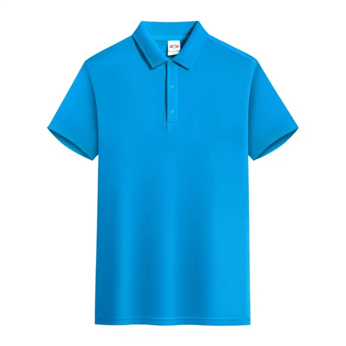 Breathable Cotton Polo Shirt custom logo imprint view