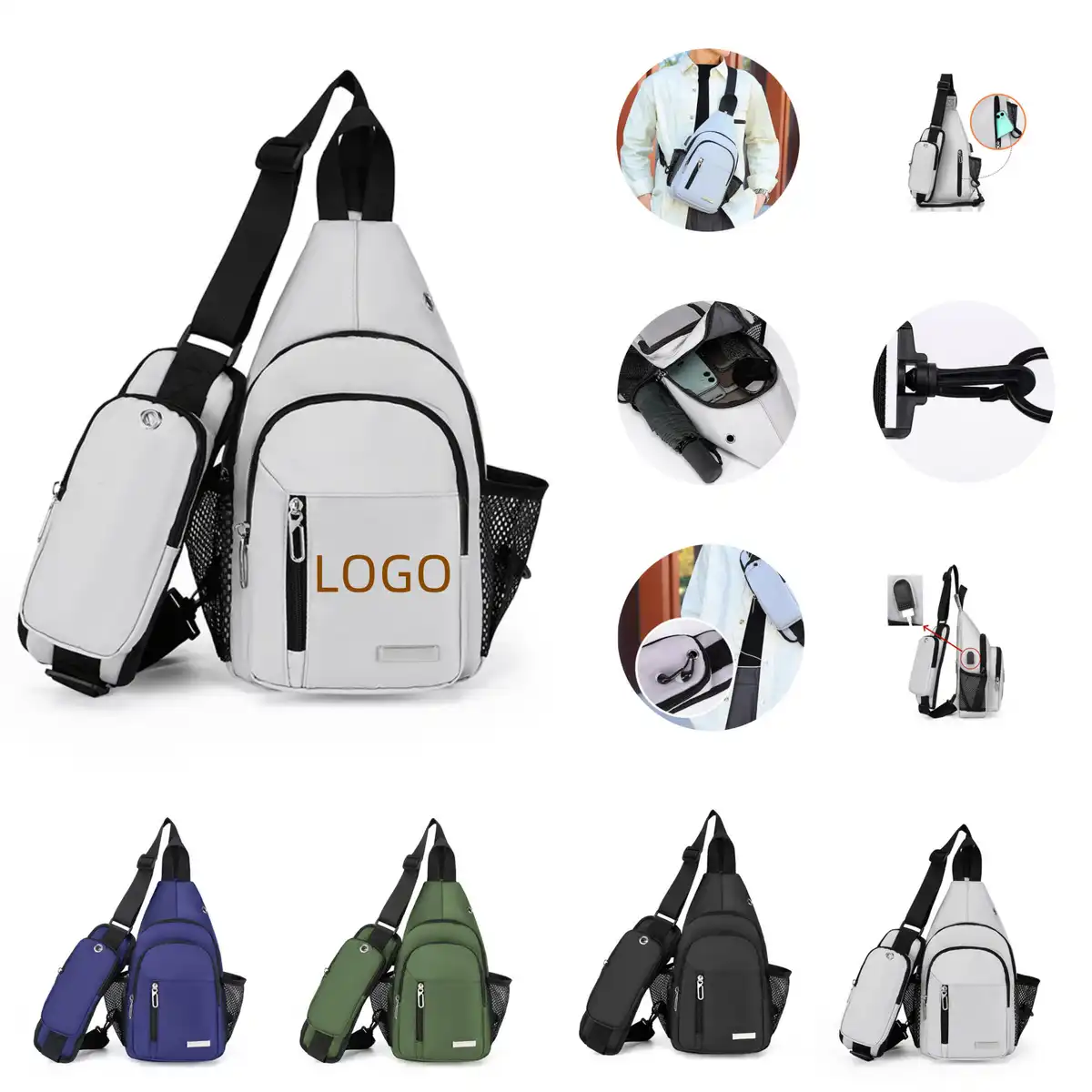 Versatile Crossbody Sling Backpack