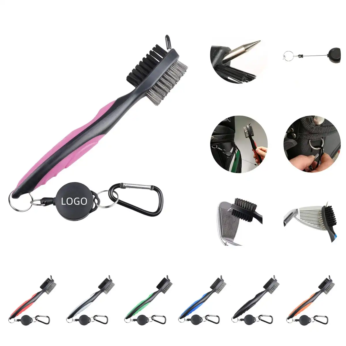 Retractable Golf Club Cleaning Brush