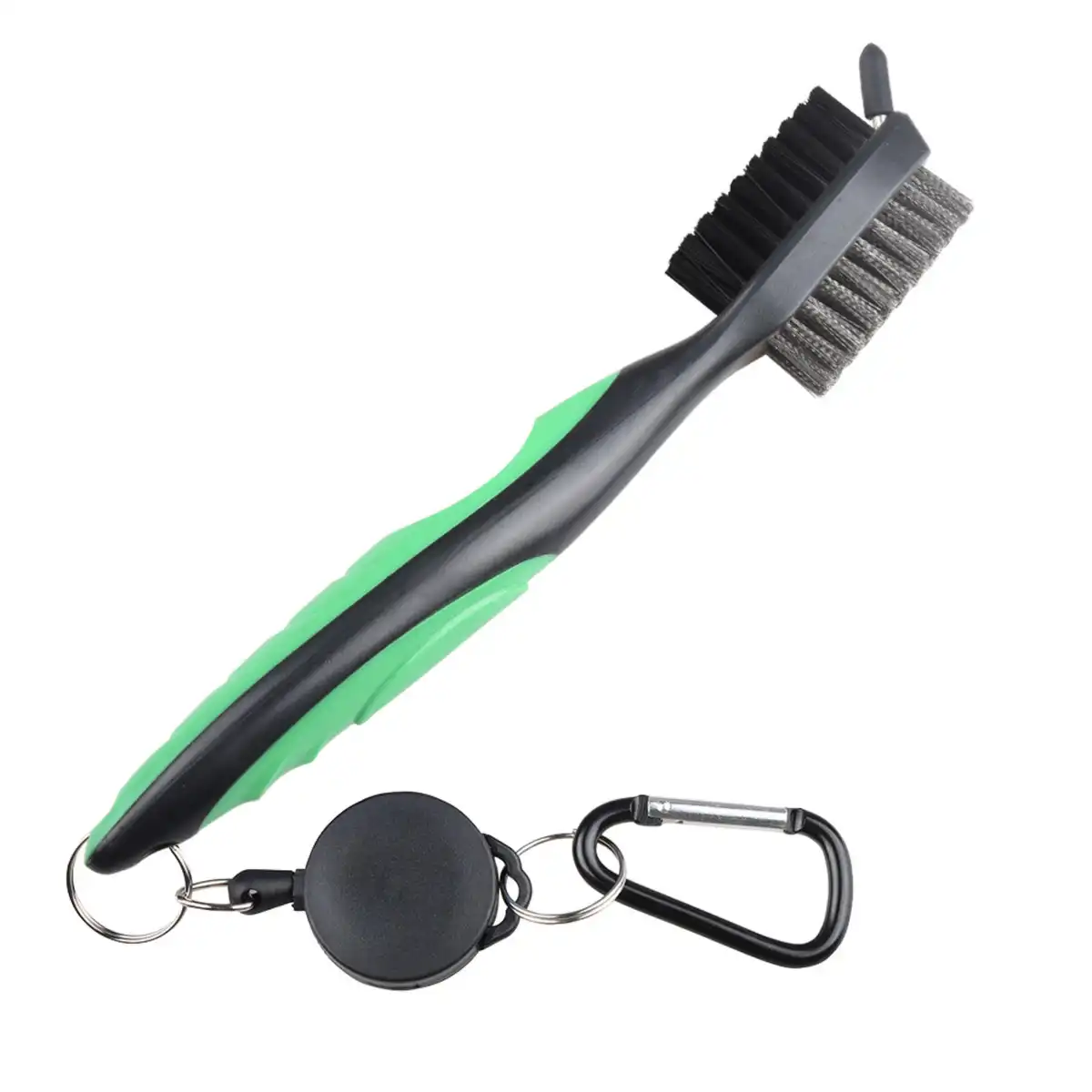 Retractable Golf Club Cleaning Brush product with accessories