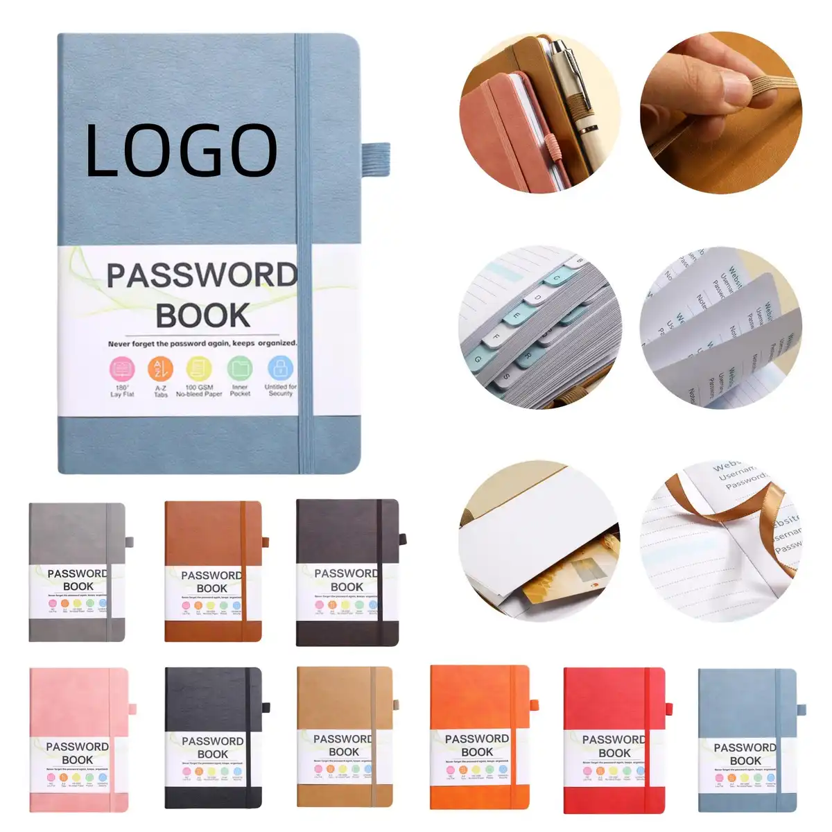 B6 Password Keeper Notebook