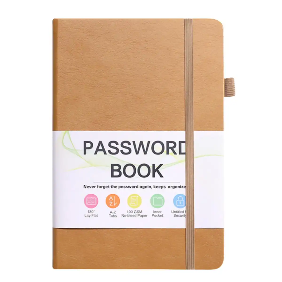 B6 Password Keeper Notebook product close-up