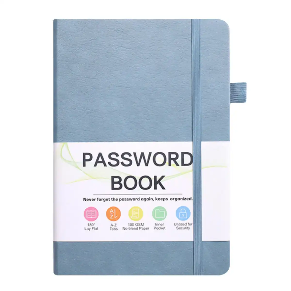 B6 Password Keeper Notebook product with accessories