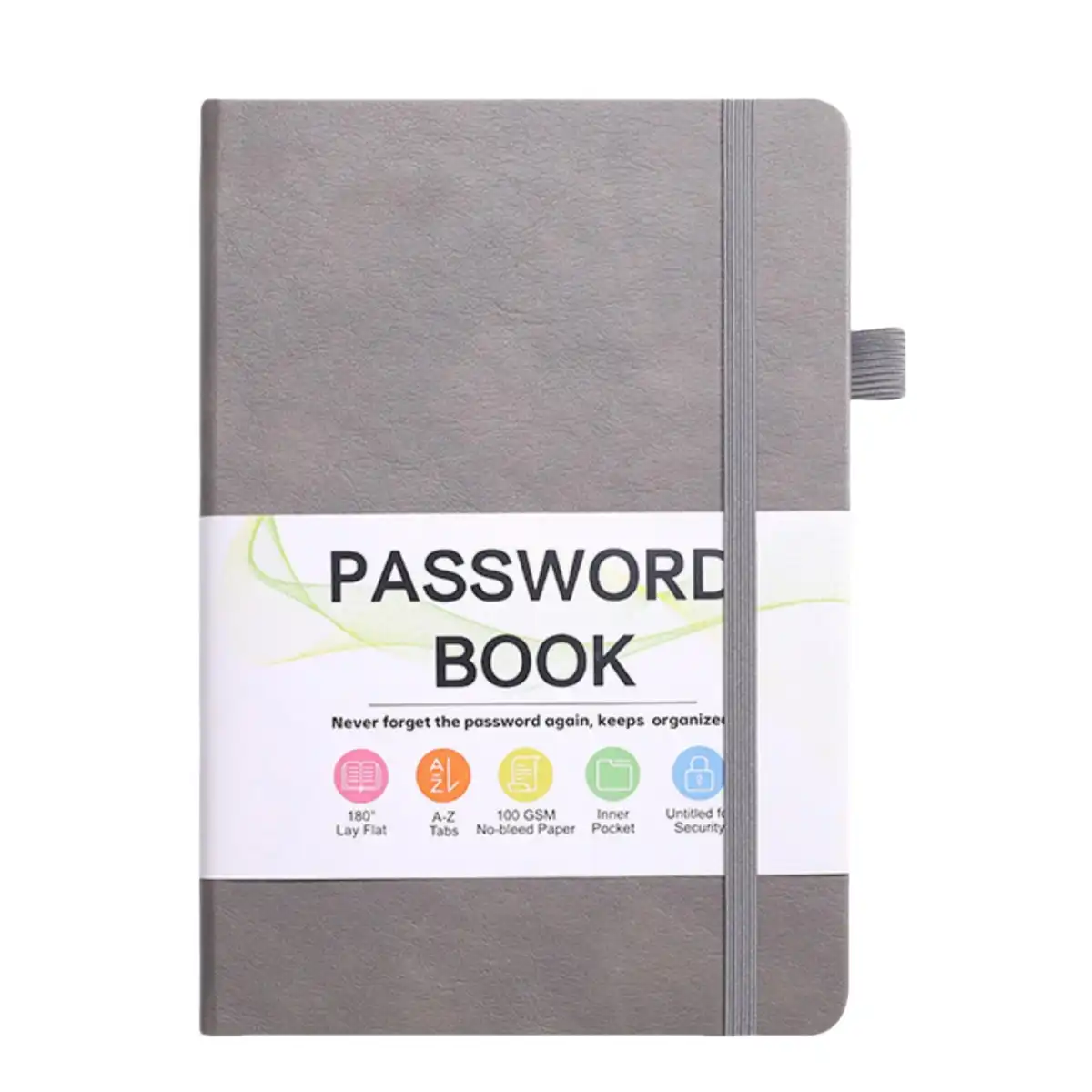 B6 Password Keeper Notebook custom logo imprint view