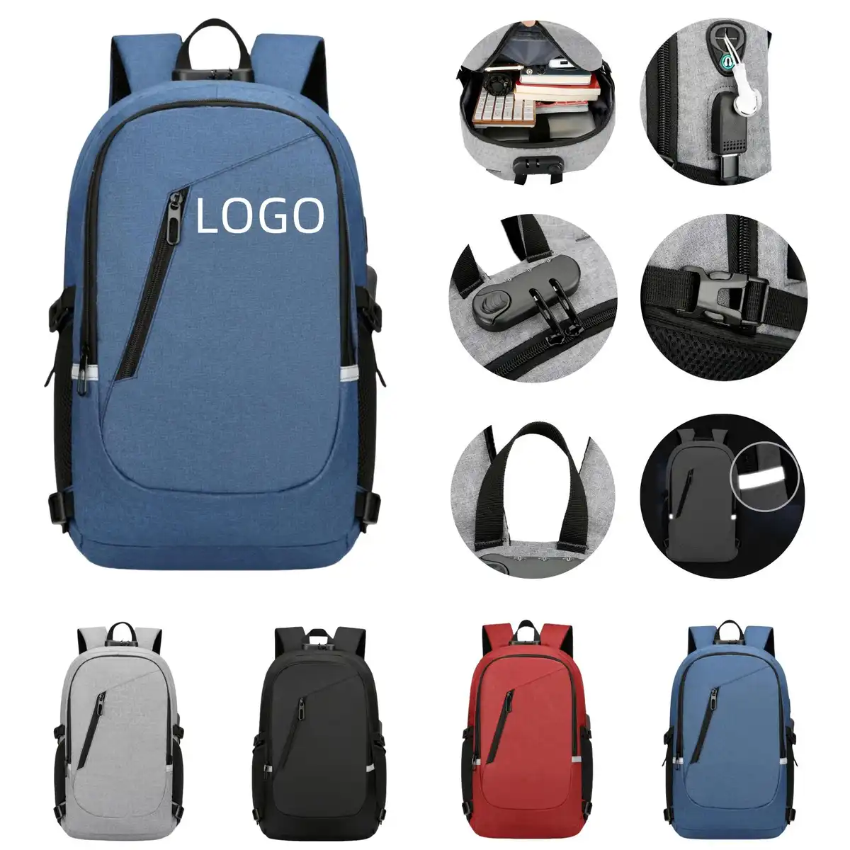 Secure Commuter Laptop Backpack