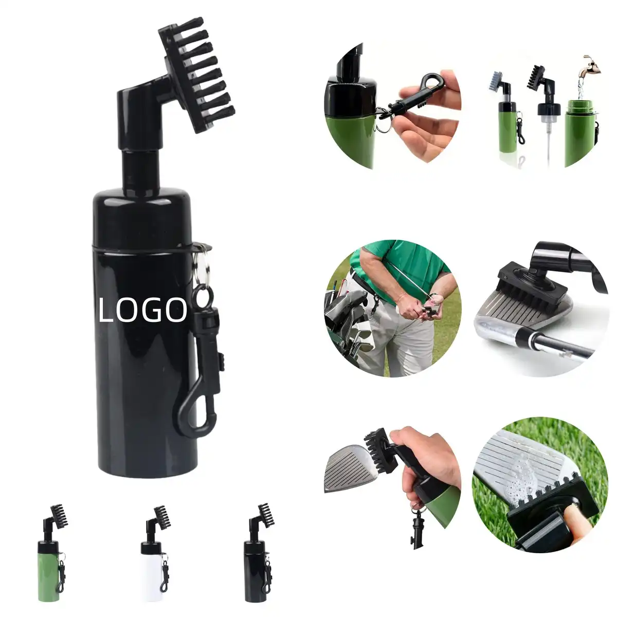 Pro Golf Groove Scrubber with Clip
