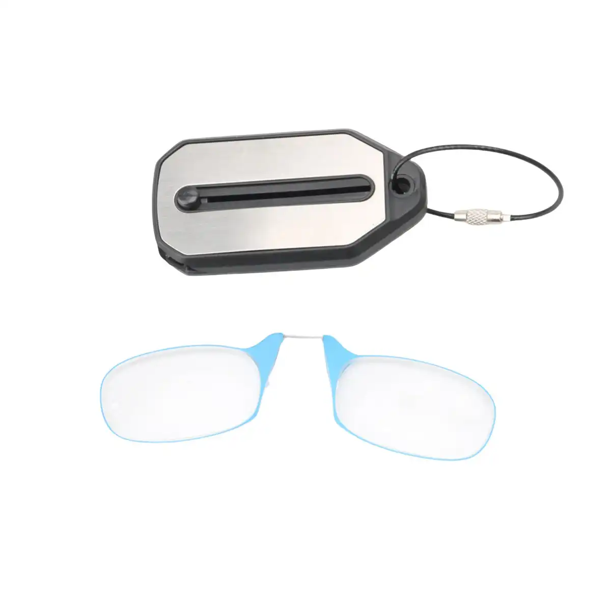 Portable Reading Glasses Keychain product close-up