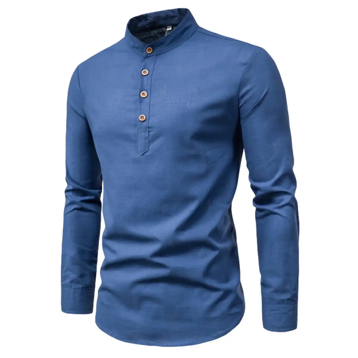 Men's Breathable Cotton Linen Shirt additional product view