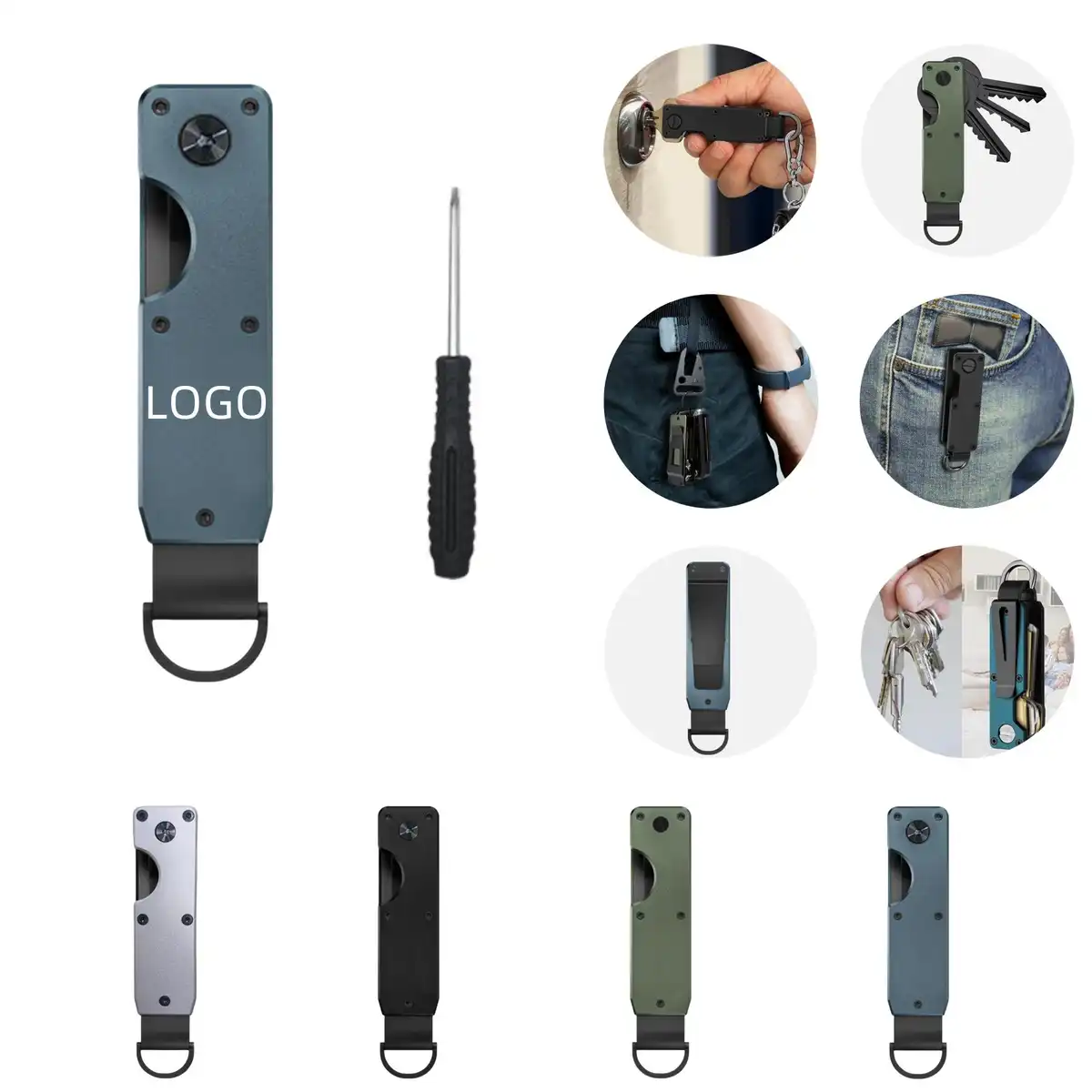 Aluminum Alloy Key Clip Holder