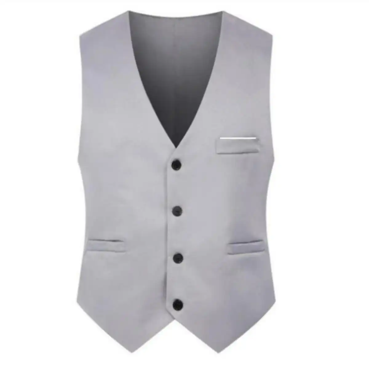 Slim Fit Waistcoat for Men custom logo imprint view