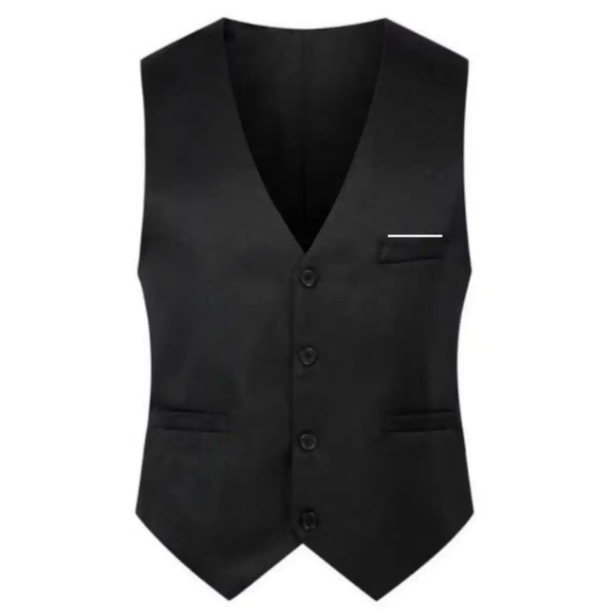 Slim Fit Waistcoat for Men product in use